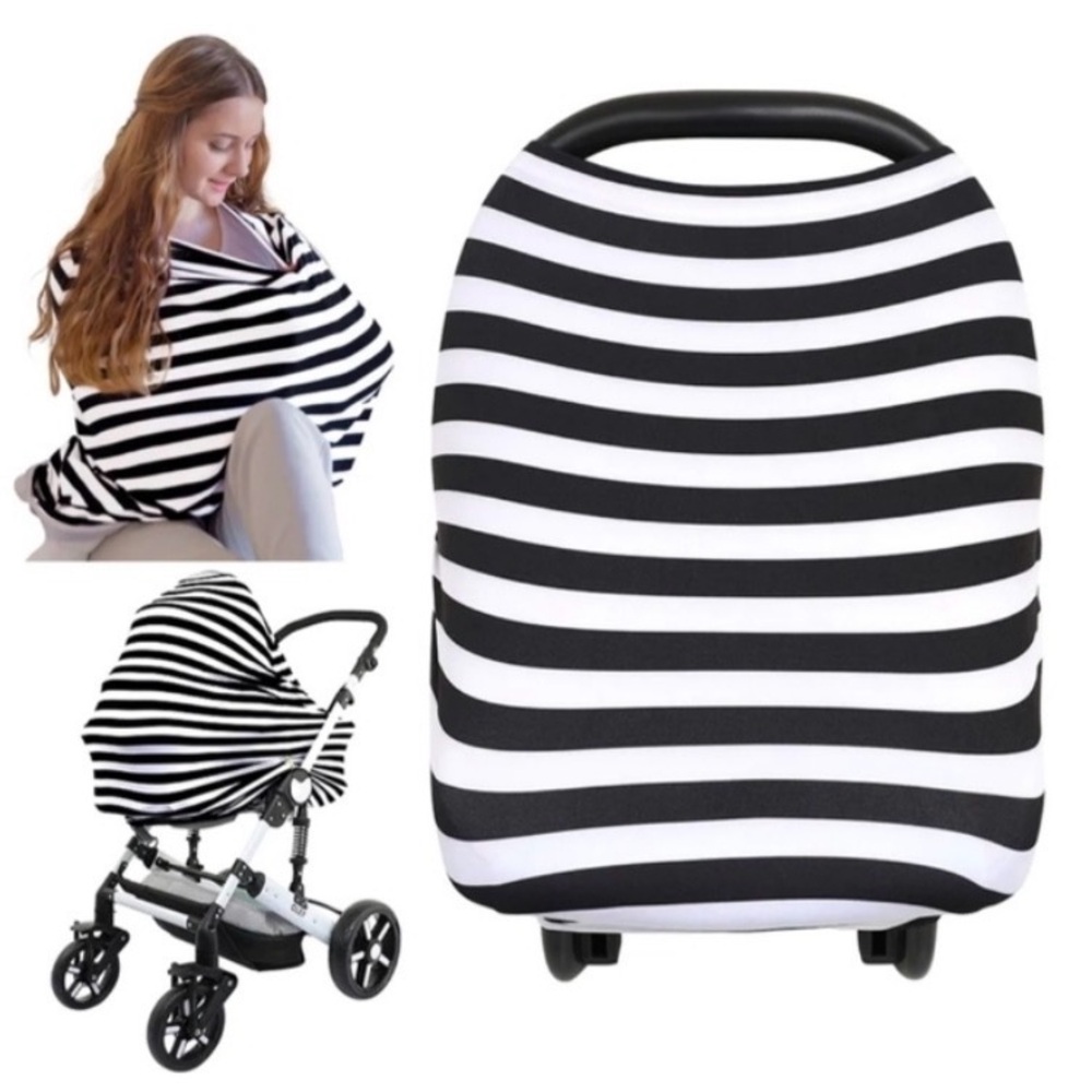 KeaBabies Multi Use Cover for Strollers and
Breastfeeding Striped